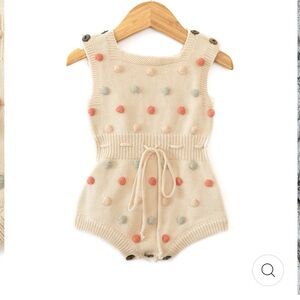 Polka Dot Knit Kids One Piece